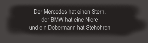 Mercedes BMW Dobermann Mercedes BMW Dobermann